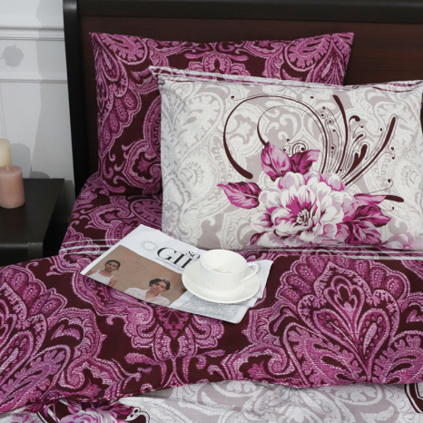 Двоспальний набір постільної білизни 180*220 із Бязі "Gold" №156819 Черешенка™