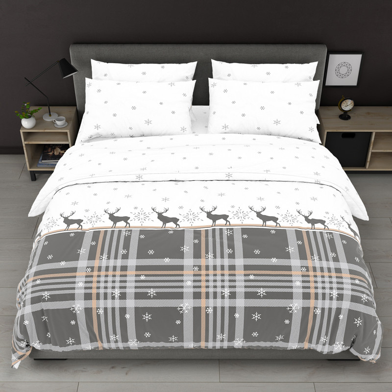 Ткань для постельного белья Бязь "Gold" Lux GL7967grey