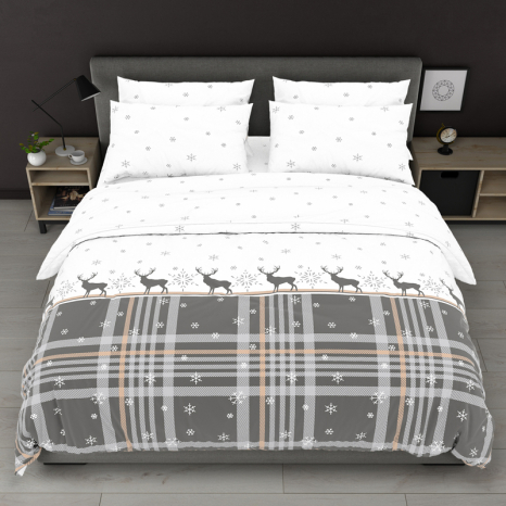 Ткань для постельного белья Бязь "Gold" Lux GL7967grey