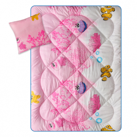 Комплект детское одеяло 105x135 + подушка 50x50 №2129