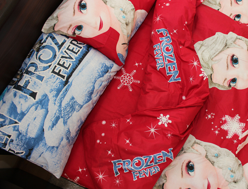 Полуторний набір постільної білизни 150*220 із Бязі "Gold" №164298 Черешенка™