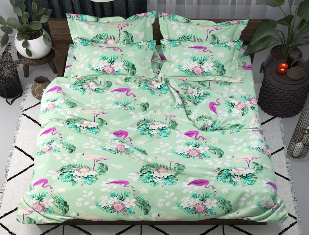 Полуторний набір постільної білизни 150*220 із полікотону №200794 Черешенька™