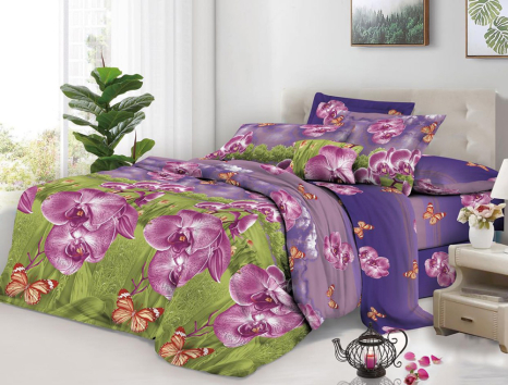 Семейный набор постельного белья 240*220 из поликотона №2022401 Черешенка™