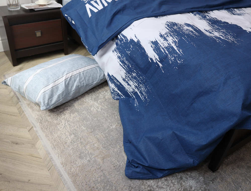 Полуторний набір постільної білизни 150*220 із Бязі "Gold" №151335AB Черешенка™