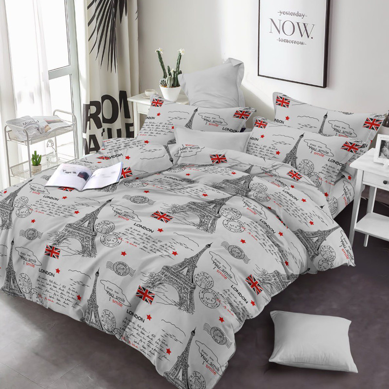 Тканина для постільної білизни Бязь "Gold" Lux GL3405grey