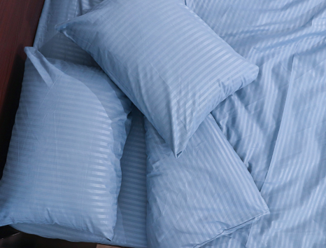 Семейный набор постельного белья 240*220 из микрофибры в полоску №2010025 Черешенка™