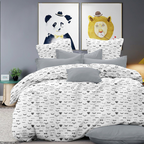 Ткань для постельного белья Бязь "Gold" Lux детская GL16490grey