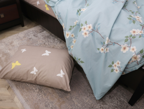 Двуспальный набор постельного белья 180*220 из Бязи "Gold" №151902AB Черешенка™