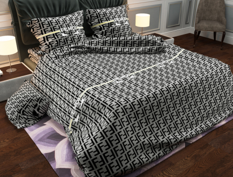 Ткань для постельного белья Бязь "Gold" Lux GL3733grey