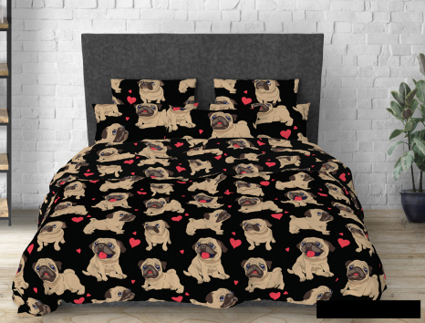 Ткань для постельного белья Бязь "Gold" Lux GL513200black