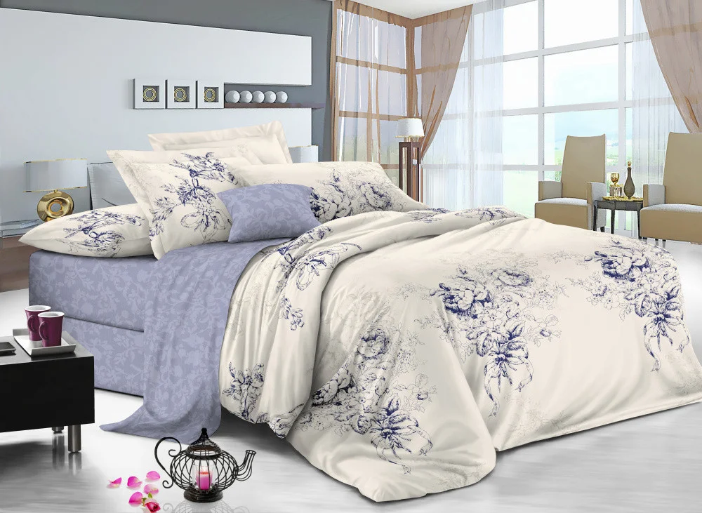 Ткань для постельного белья Сатин S46-1 (A+B) - (60м+60м)