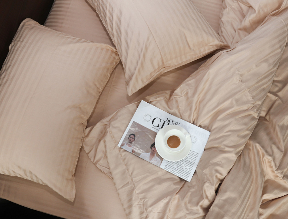 Евро макси набор постельного белья 200*220 из Страйп Сатина №541209