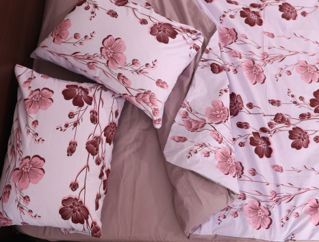 Полуторный набор постельного белья 150*220 из Бязи "Gold" №151617АВ Черешенка™