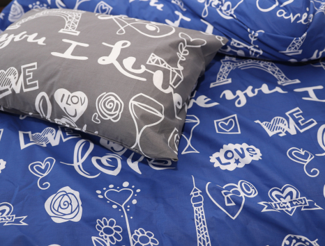 Полуторный набор постельного белья 150*220 из Бязи "Gold" №151997AB Черешенка™