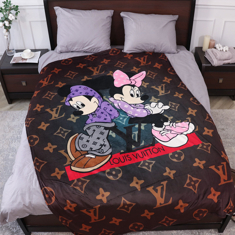 Плед з 3D-принтом 135*160 "Мікі і Мінні Маус" №20222316