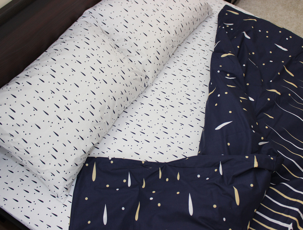 Євро-максі набір постільної білизни 200*220 із Бязі "Gold" №151314AB Черешенка™