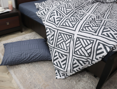 Двоспальний набір постільної білизни 180*220 із Бязі "Gold" №151301AB Черешенка™