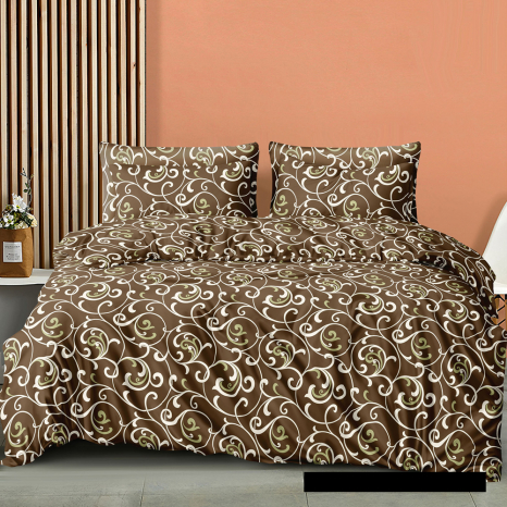 Тканина для постільної білизни Бязь "Gold" Lux GL5400brown