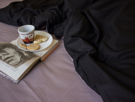 Полуторний набір однотонної постільної білизни 150*220 із Бязі "Gold" №15748AB Черешенька™