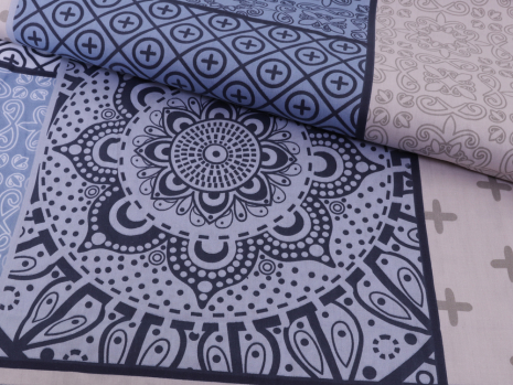 Двоспальний набір постільної білизни 180*220 із Сатину №011 Черешенка™