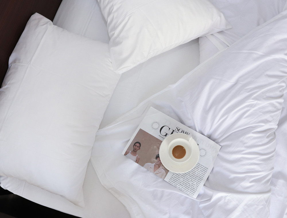 Евро макси набор постельного белья 200*220 из Сатина №White Черешенка™