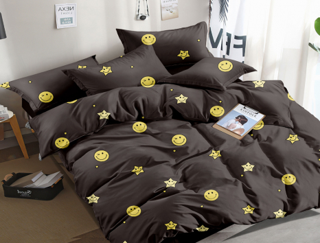 Евро макси набор постельного белья 200*220 из Сатина №1001 Черешенка™