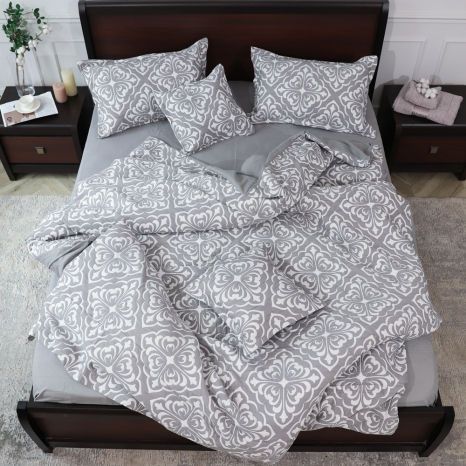 Евро макси набор постельного белья 200*230 из Муслина №600-20 Черешенка™