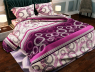 Ткань для постельного белья Бязь "Gold" Lux " Полоска (геометрический принт, розовый)" GL864.