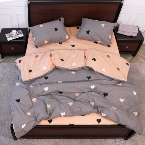 Двуспальный набор постельного белья 180*220 из Бязи "Gold" №154561AB Черешенка™