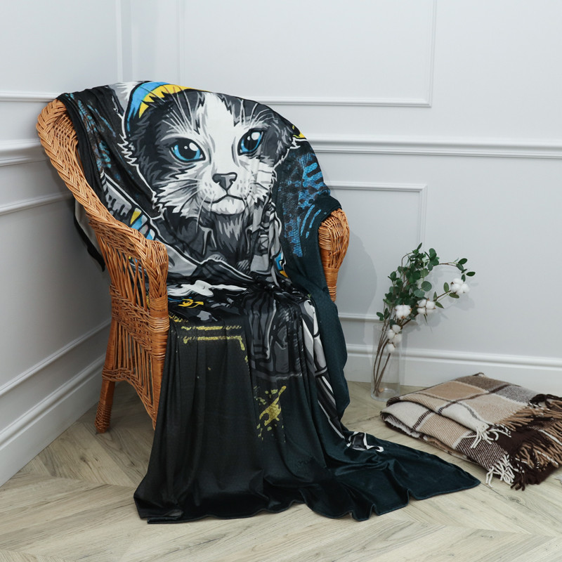 Плед з 3D-принтом 135*160 "Наші Котики" №20222314