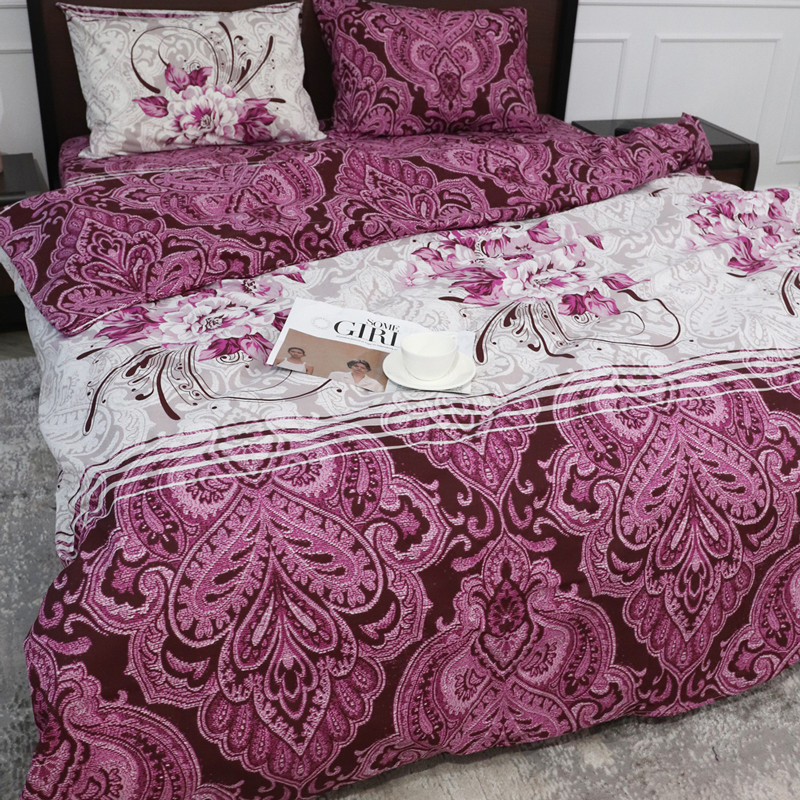 Полуторний набір постільної білизни 150*220 із Бязі "Gold" №156819 Черешенка™