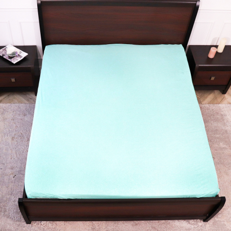 Простынь на резинке (140*200*25) бирюзовая №660059