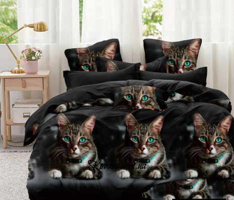 Полуторний набір постільної білизни 150*220 із полікотону №204456 Черешенька™