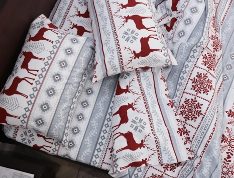 Семейный набор хлопкового постельного белья из Фланели №954209 Черешенка™