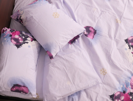 Семейный набор хлопкового постельного белья из Бязи "Gold" №51842 Черешенка™