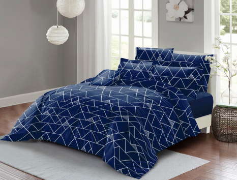 Ткань для постельного белья Бязь "Gold" Lux GL3659blue