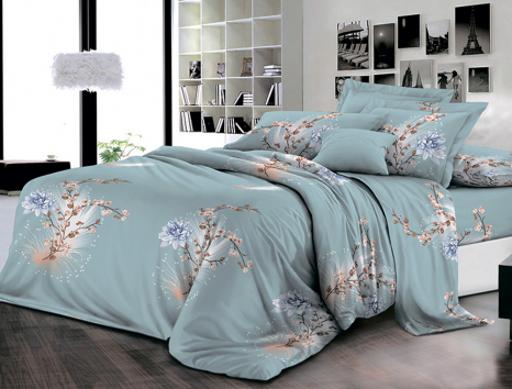 Полуторний набір постільної білизни 150*220 із Ранфорсу №182203 Черешенка™