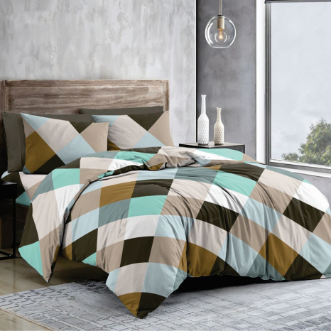 Ткань для постельного белья Бязь "Gold" Lux GL12360brown