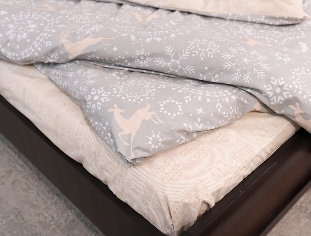 Полуторный набор постельного белья 150*220 из Бязи "Gold" №151144АВ Черешенка™