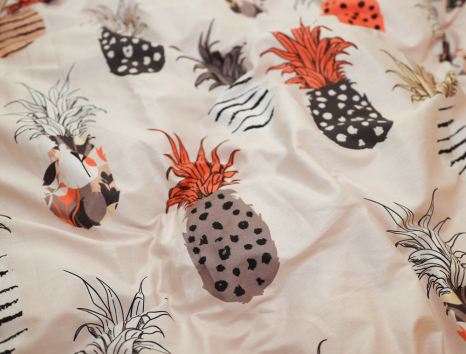 Полуторный набор постельного белья 150*220 из Сатина №020AB Черешенка™