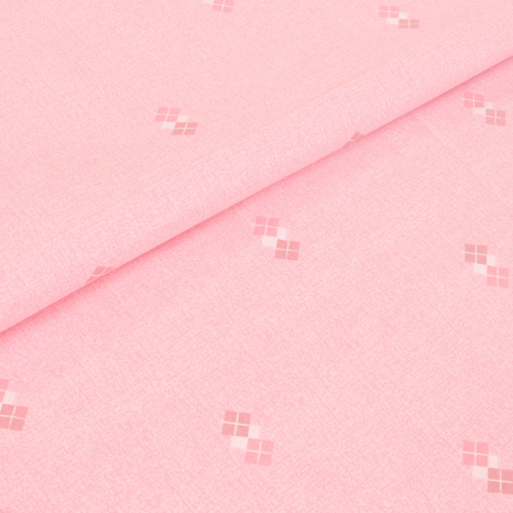 Ткань для постельного белья Бязь "Gold" Lux GL1899pink (A+B) - (50м+50м)