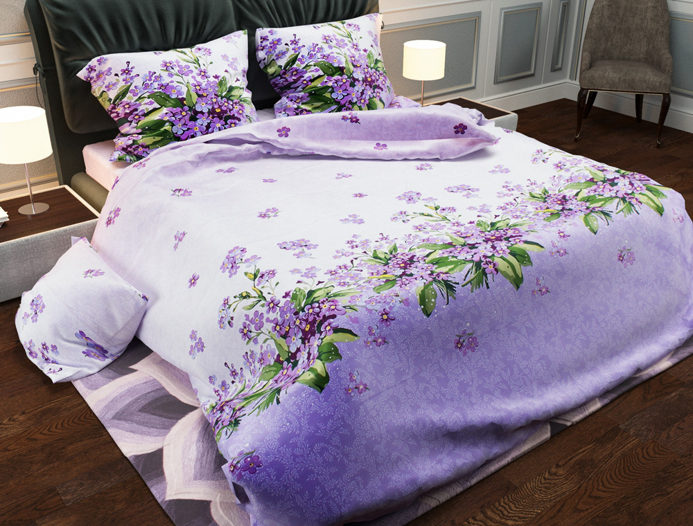 Двуспальный набор постельного белья 180*220 из Бязи "Gold" №150103 Черешенка™