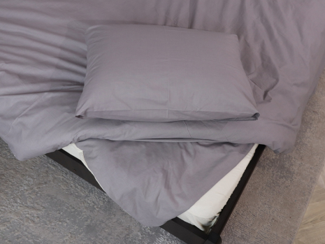 Двоспальний набір однотонної постільної білизни 180*220 із Бязі "Gold" №155545AB Черешенька™