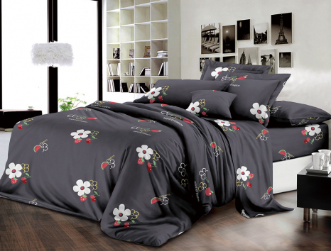 Полуторный набор постельного белья 150*220 из Ранфорса №182127 Черешенка™