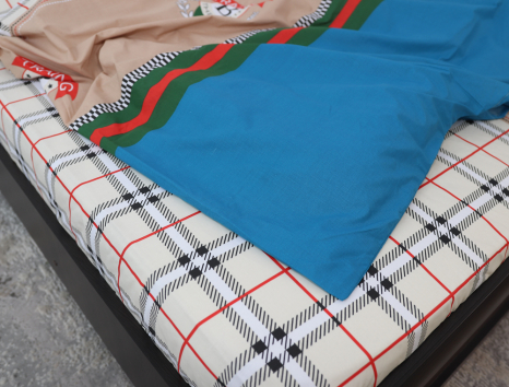 Двоспальний набір постільної білизни 180*220 із Бязі "Gold" №154714 Черешенка™