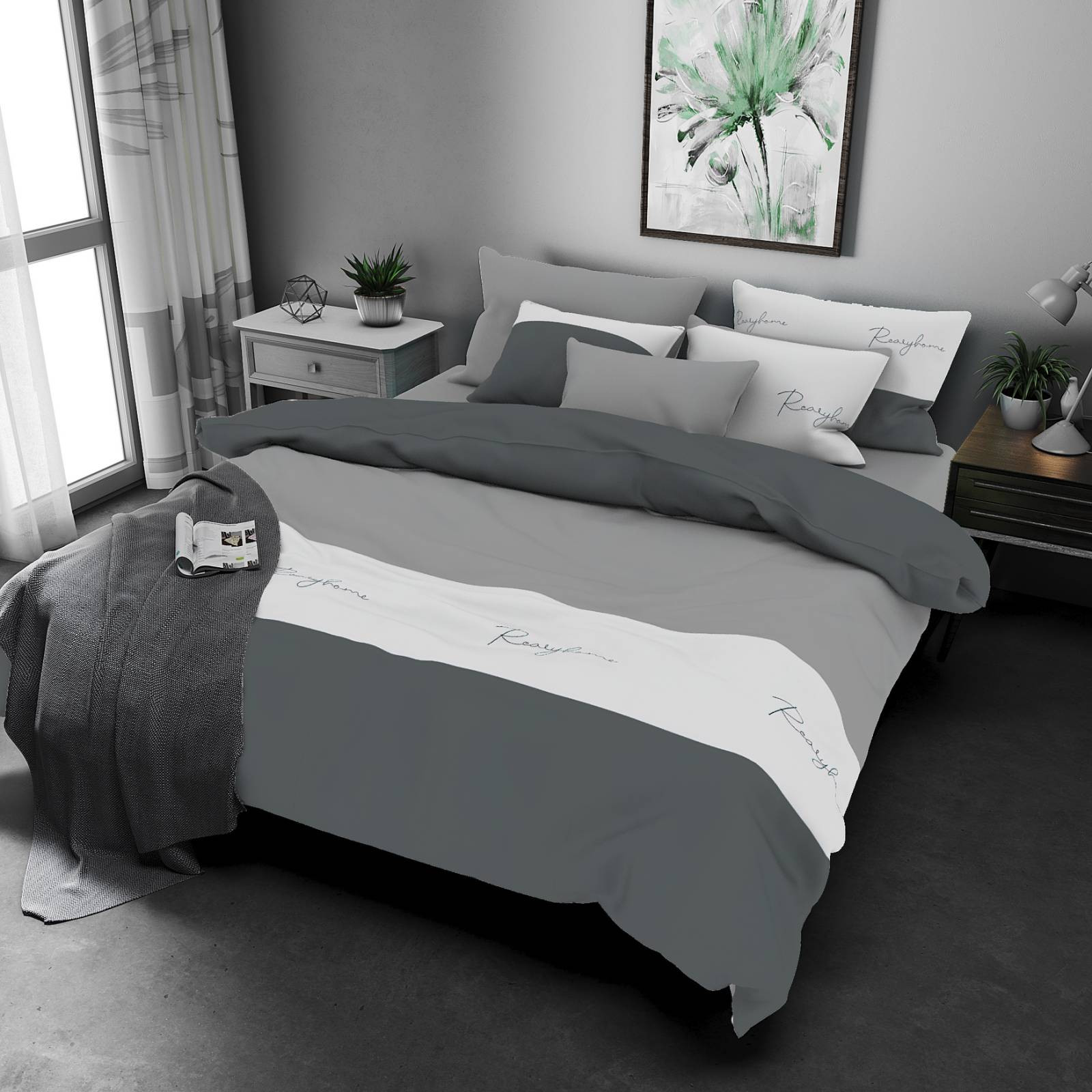 Ткань для постельного белья Бязь "Gold" Lux GL7871grey