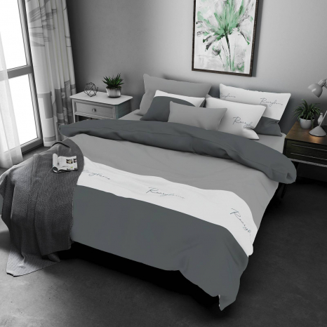 Ткань для постельного белья Бязь "Gold" Lux GL7871grey