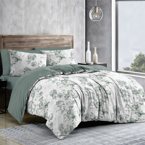 Ткань для постельного белья Бязь "Gold" Lux GL1186green (A+B) - (50м+50м)