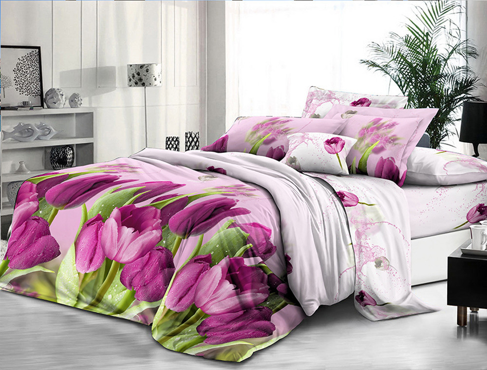 Семейный набор постельного белья 240*220 из поликотона №207974 Черешенка™