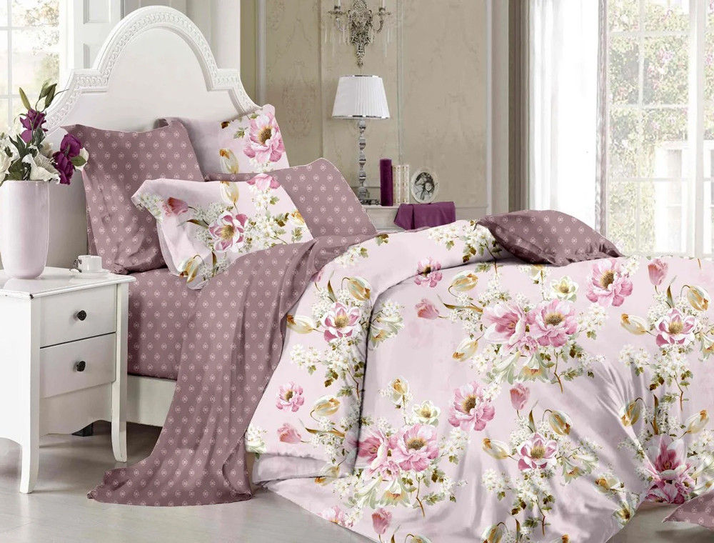 Ткань для постельного белья Сатин S16-1 (A+B) - (60м+60м)